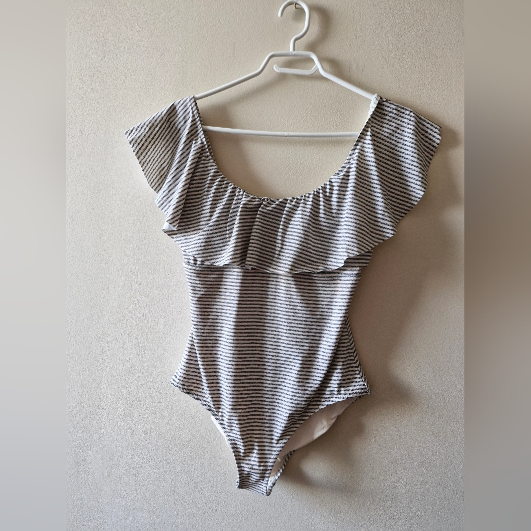 Eberjey Striped Black And White One Piece From Anthropologie